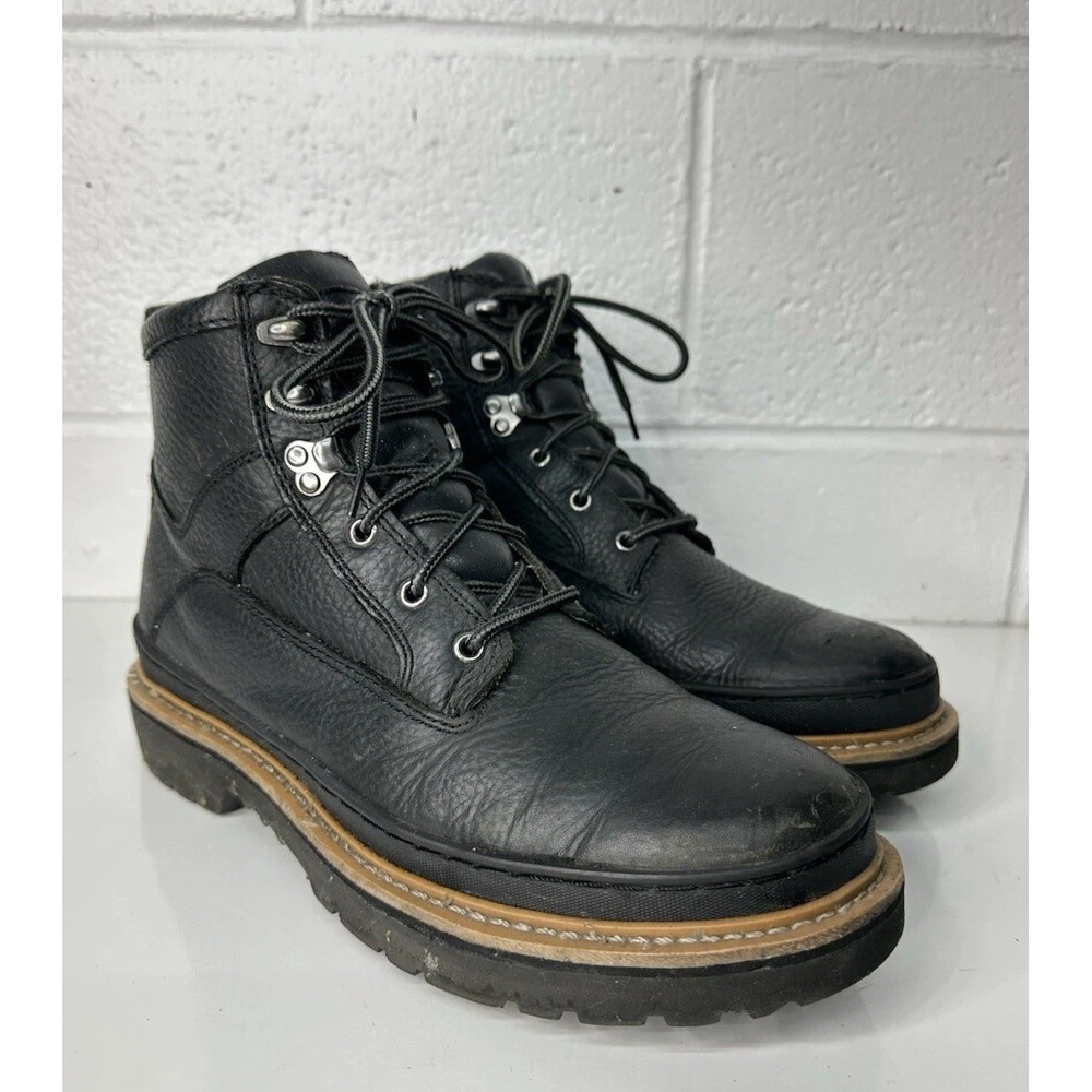 Chinook Workhorse‎ II 6" Black Leather Soft Toe Work Boots / Men's 12